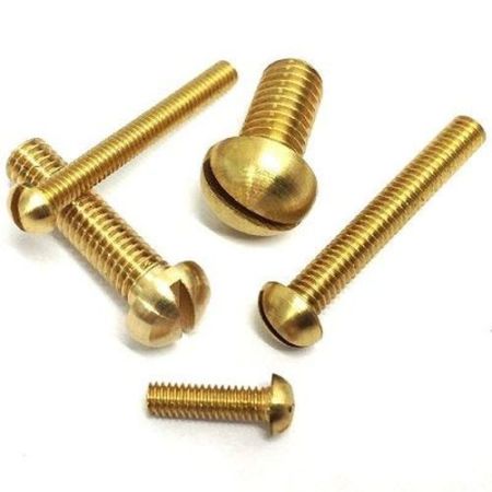 2BA X 1in Brass Round Head Screw (Each)