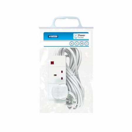 1G 5m 13A Extension Lead Bagged Poly Lead