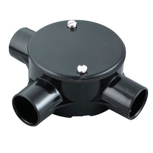 20mm 3 Way Tee Box Black