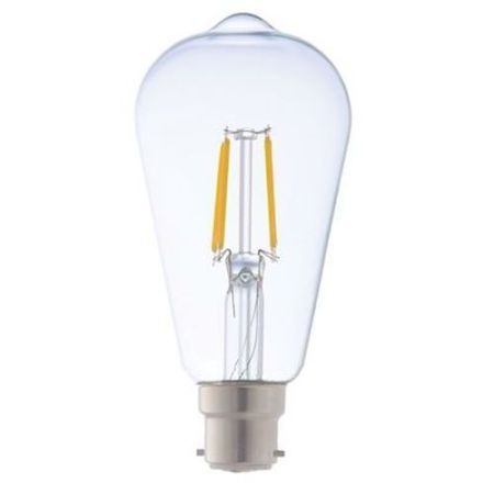 LED Filament St64 BC Dimmable 60w=660l Clear Warm White 27