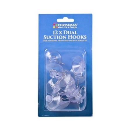 12pc 12x32mm Suction Hooks Blister Packed