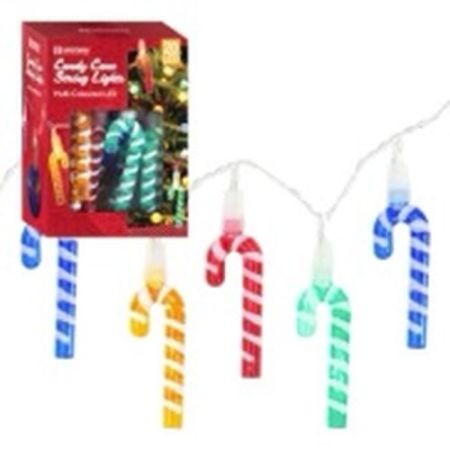 20 LED Coloured Cane Lights