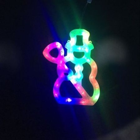 30cm 20led Snowman Multi Colour Window Light