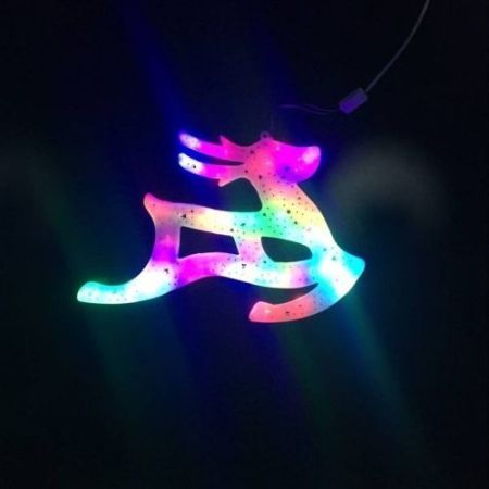 30cm 20led Reindeer Multi Colour Window Light