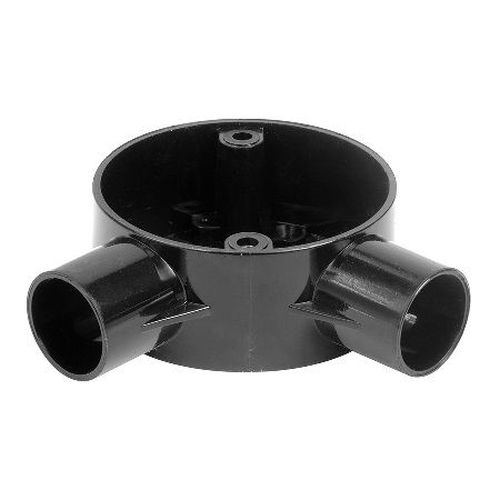 20mm 2 Way Angle Box Black