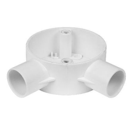 20mm 2 Way Angle Box White