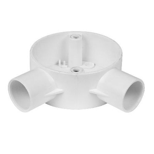 20mm 2 Way Angle Box White