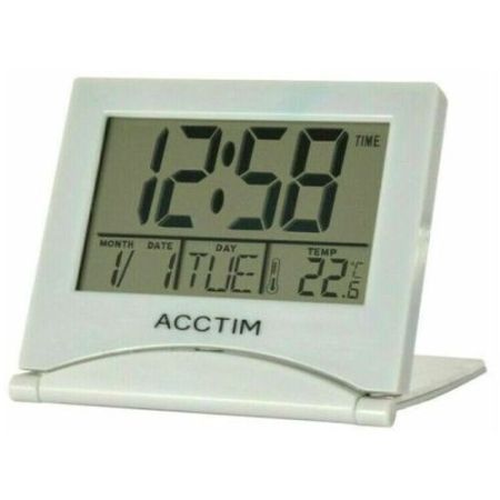 Acctim Mini Flip Ii Lcd Alarm Clock Grey