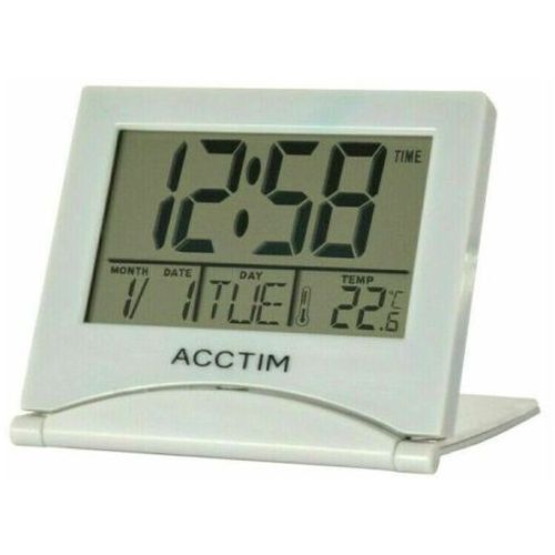 Acctim Mini Flip Ii Lcd Alarm Clock Grey