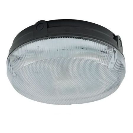 Ansell 2d 28w IP65 Blk/Opal Rd + Lamp