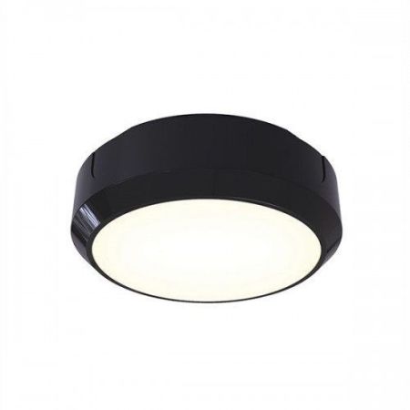 Ansell 8w Delta Round CCT LED Black Base Bulkhead