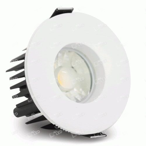 All LED Defender Fixed 10w LED Firerated Downlight, Fixed, 3000k Dimmable, IP65