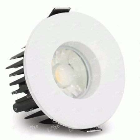 All LED Defender Fixed 10w LED Firerated Downlight, Fixed, 4000k Dimmable, IP65