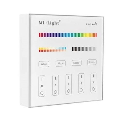 All LED Colour4 + RGB Rf Transmitting Wall Station, 30m Range Uninterrupted Fits In To Uk Backbox