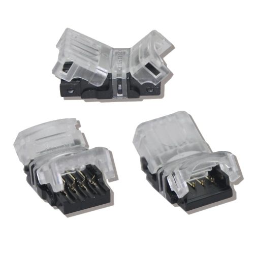 All LED K9 (80w@24v, 40w@12v Max) LED Strip Quick Connector 10mm Pcb IP65 Strip To Cable , Without Cable, IP65 Formerly Astc144/Le/IP