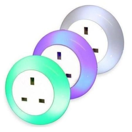 LED Col. Changing Plug Thu. Night Light