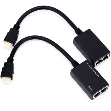 Antif.HDMI Extender Twin Cable 30m Cat5e/6
