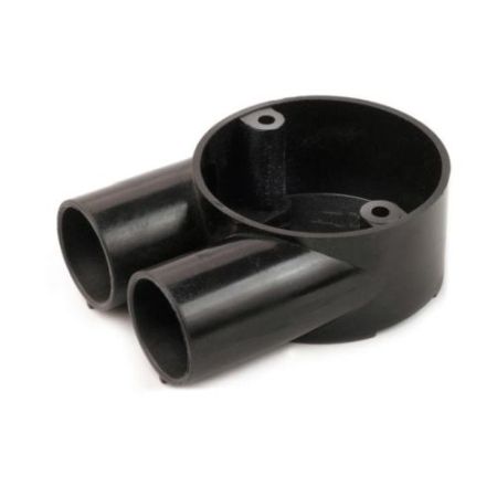 20mm 2 Way Black U-Box