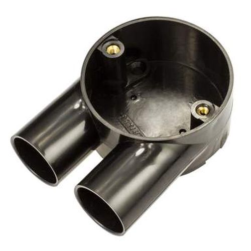 25mm 2 Way Black U-Box