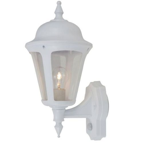 Ansell Latina 42w E27 PIR Wall Light White