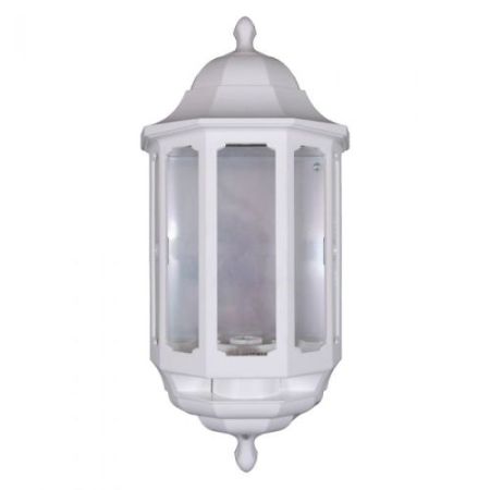 Asd White Half Lantern With Photocell