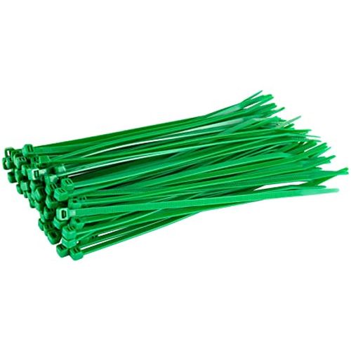150mm X 3.6mm Green Cable Ties (100)