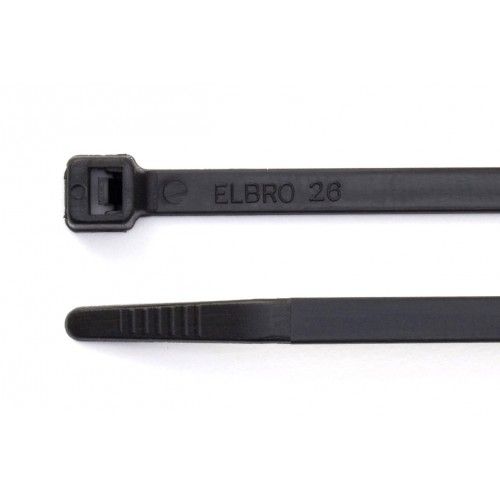 430mm X 4.8mm Black Cable Ties (100)