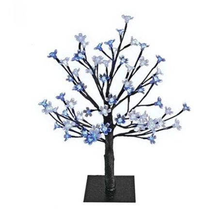 45cm 48 LED Blossom Tree - Blue & White