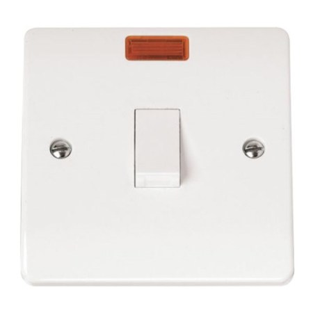 Click Mode Switch Plates 20A 1 Gang 2 Pole 20A SW + Neon Without Flex Outlet
