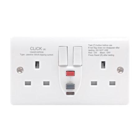 Click Mode 13A 1G Type.A Passive/Latching RCD Switched Socket