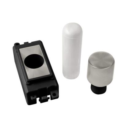 Click Gridpro Modules Dimmer 1 Module Mounting Kit Gridpro 1 Mod. Dimmer Mounting Kit Black Satin Chrome