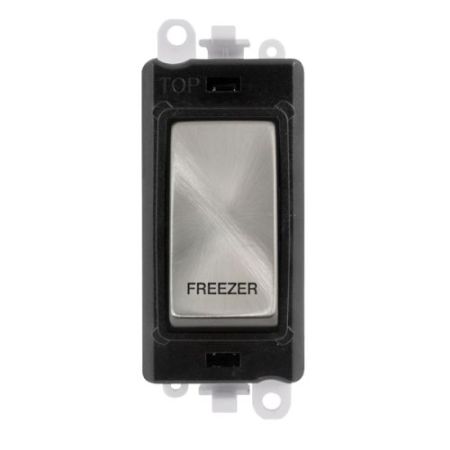Click Gridpro Satin Chrome 20A DP Switch Module Freezer (Black Ins)