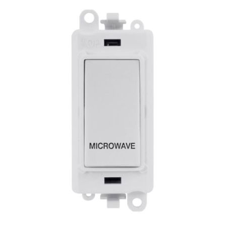 Click Gridpro Polar White 20A DP Switch Module Microwave (Polar White Ins)