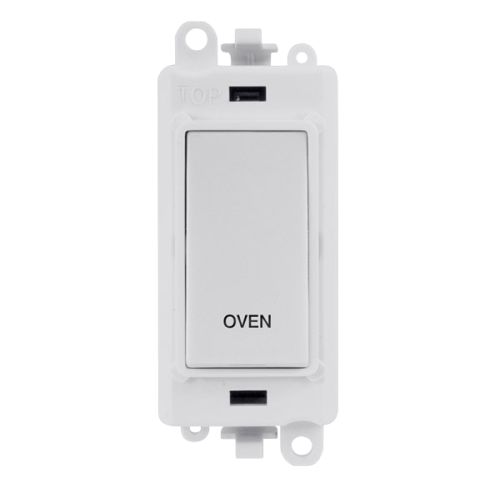 Click Gridpro Polar White 20A DP Switch Module Oven (Polar White Ins)