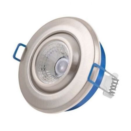 Ovia 5.5w LED IP65 Adjustable Downlight With External Flow Driver - 2700k - Satin Chrome