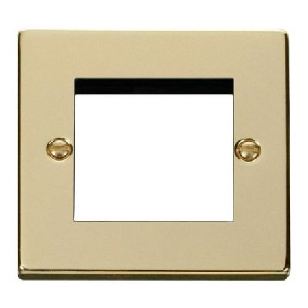 Click New Media Vpbr 1 Gang 2-Module Plate For Data Modules