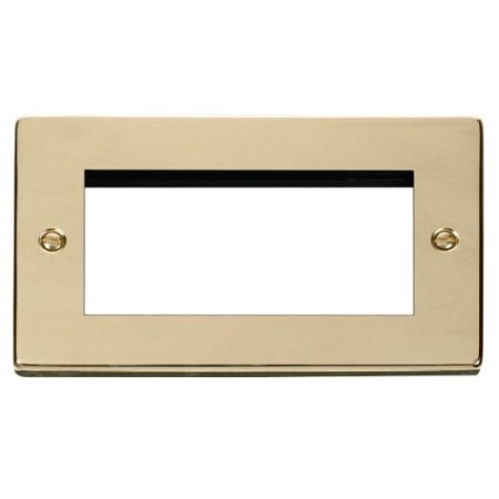 Click New Media Vpbr 2 Gang 4-Module Plate For Data Modules
