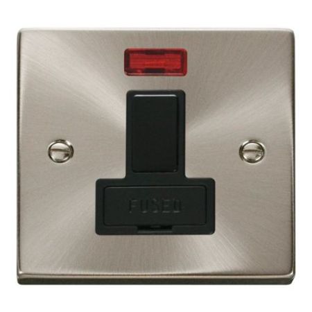 Click Deco Victorian Satin Chrome Vp Switched Spur + Neon