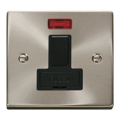Click Deco Victorian Satin Chrome Vp Switched Spur + Neon