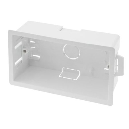 Click Essentials Back Boxes 2 Gang 47mm Deep Dry Lining Box