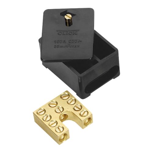 Click Essentials Junction Boxes 100A 1 Pole 5x35mm Sq Link Box