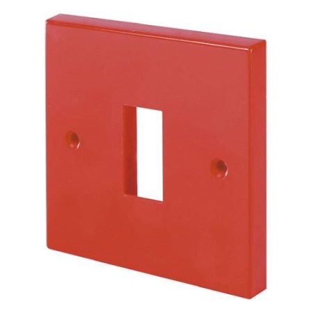Click Minigrid 6 Gang Plates Single Switch Plate1 Gang Aperture Red