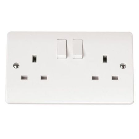 Click Mode Socket 13A Uk 2 Gang Double Pole 13A Socket Outlet Swi