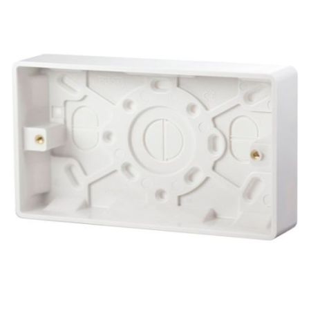 Click Mode Pattress Boxes 2 Gang 25mm Pattress Box