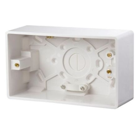 Click Mode Pattress Boxes 2 Gang 47mm Pattress Box