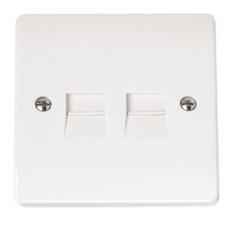 Click Mode Telephone/Data Outlets 1G Twin Telephone Outlet S