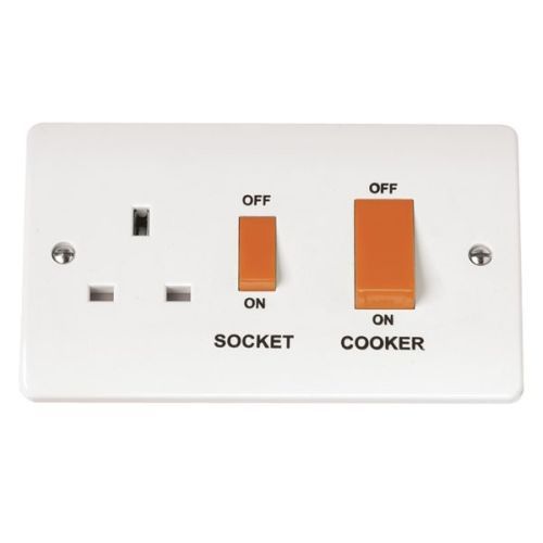 Click Mode Switch/Socket 45A 45A DP Switch + 13A