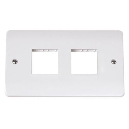 Click Minigrid Unfurnished Plates Mode Double Switch Plate 4 Gang Aperture