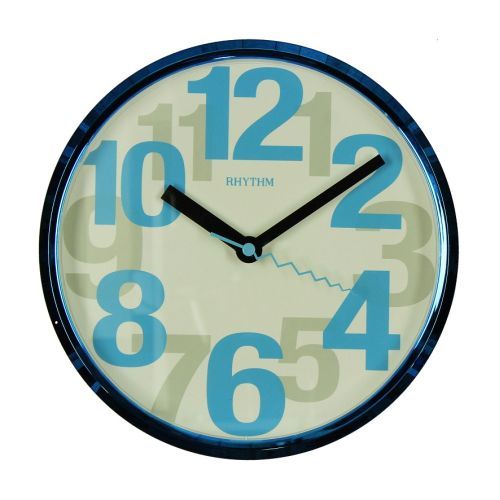 Rhythm Wall Clock-Blue