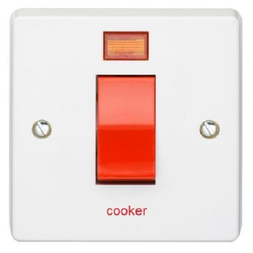 Crabtree 1G 45A Switch (Cooker)